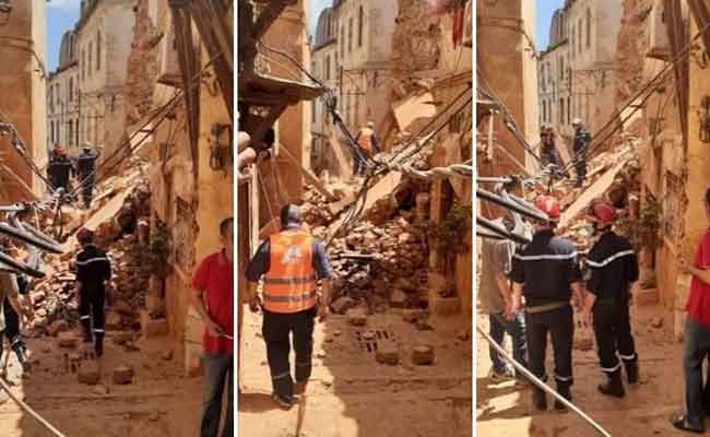 انهيار عمارة متكونة من أربعة طوابق بالقصبة في العاصمة دون تسجيل خسائر في الأرواح