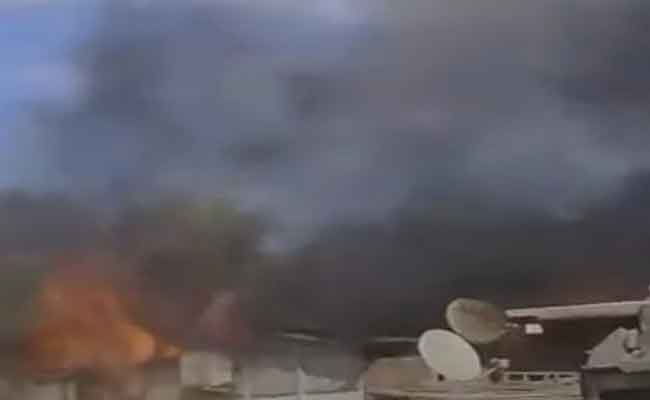 نشوب حريق في الحي الفوضوي “كيمو” بوهران