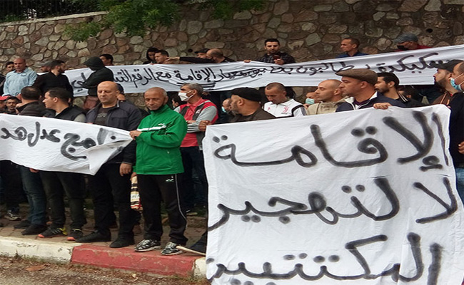 احتجاج مكتتبو عدل 2 بسكيكدة