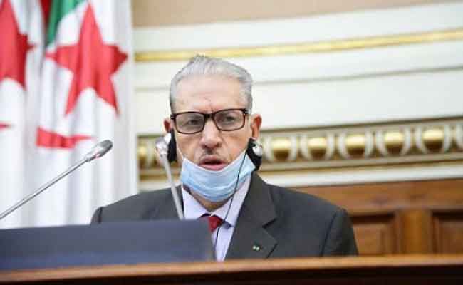 تهنئة رئيس البرلمان العربي للسيد قوجيل بمناسبة تزكيته لعهدة جديدة على رأس مجلس الأمة