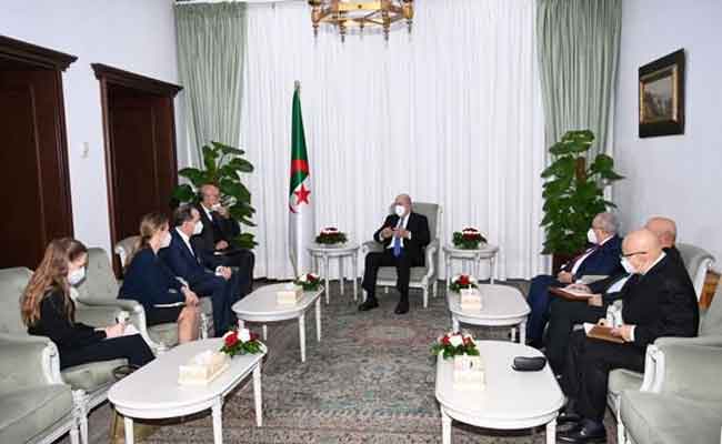 استقبال تبون منسق شؤون الشرق الأوسط وشمال إفريقيا بمجلس الأمن القومي الأمريكي