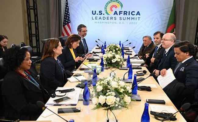 لقاء بن عبد الرحمان مع كاتبة الدولة الأمريكية للتجارة بواشنطن