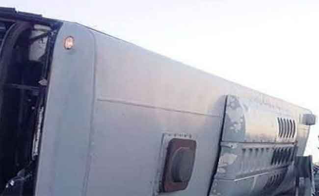 انقلاب حافلة يخلف 10 مصابين بخنشلة