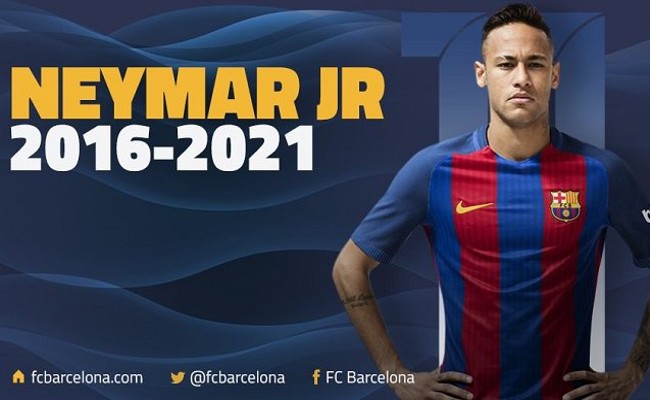 رسميا.. نيمار يجدد عقده مع برشلونة حتى عام 2021