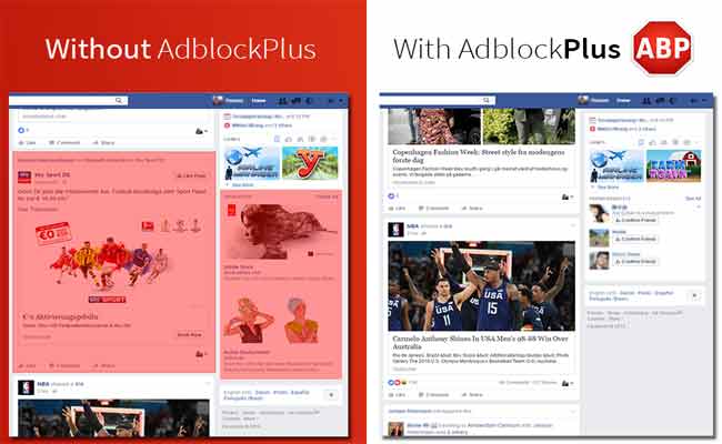 حاصر الإعلانات Adblock Plus يتخطى خوارزمية الفيسبوك الجديدة