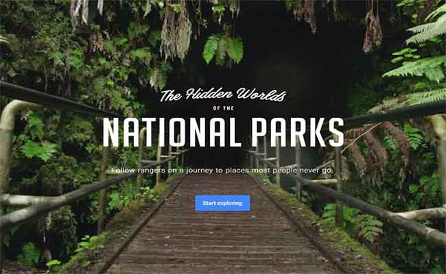 جوجل: زيارة المتنزهات الوطنية الأمريكية بواسطة الواقع الافتراضي