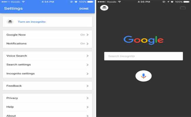 جوجل تضيف ميزة للتصفح الخاص على تطبيقها بنظام iOS