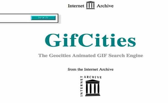 محرك بحث خاص بالملفات GIF من Internet Archive