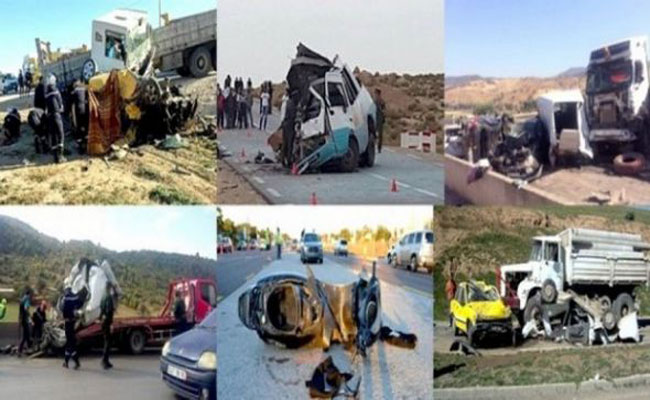 حرب الطرقات : مقتل 47 شخصا و إصابة 241 آخرين في 164 حادث مرور في ظرف أسبوع