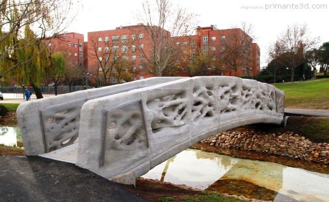 جسر حقيقي مطبوع كليا بطابعة 3D