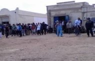 احتجاج و غلق للطريق  المؤدية لمركز التصويت صبيحة يوم الاقتراع بمسلولة في ولاية تبسة