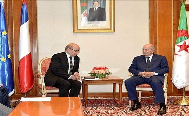 العلاقات الجزائرية ـ الفرنسية : استقبال الوزير الأول عبد المجيد تبون لوزير خارجية فرنسا