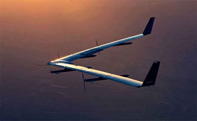 رحلة ثانية ناجحة لطائرة الدرون الشمسية من الفسبوك