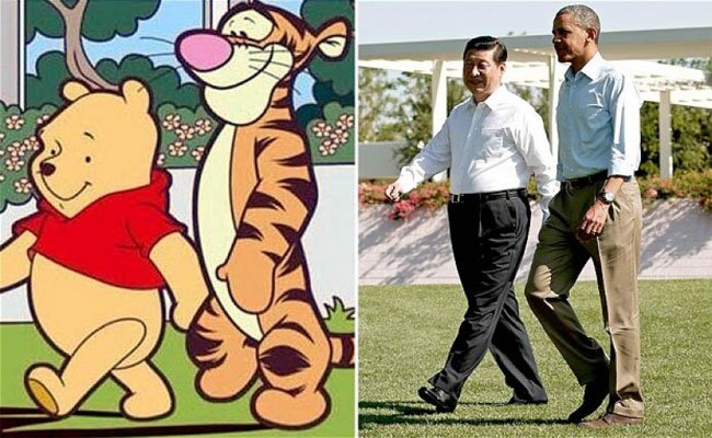 تم حظر شخصية ويبو الدبدوب من ديزني بالصين بسبب الشبه القريب بينه وبين رئيس البلاد