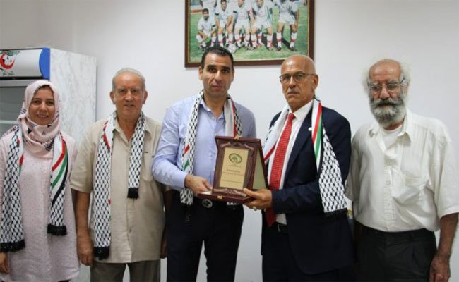 الاتحادية تكرم المنتخب الاولمبي الفلسطيني