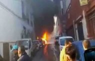 نشوب حريق بشارع ديدوش مراد بالعاصمة يتسبب في 3 إصابات و اتلاف 4 مركبات و مكتب دراسات