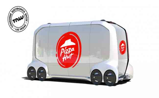 شاحنة مستقلة من تويوتا لتسليم البيتزا