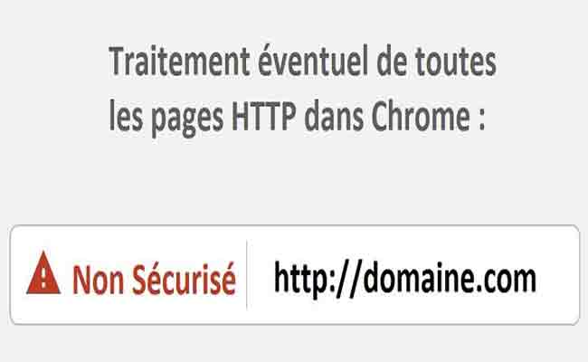 جوجل كروم أصبح يشير إلى المواقع HTTP على أنها غير آمنة