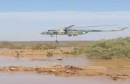 الجيش يتدخل بمروحية لإنقاذ شخصين جرفهم وادي تاخمالت بإليزي