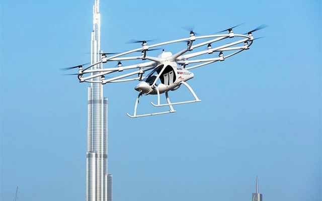 أول سيارة أجرة طائرة ستحلّق قريبا في سماء دبي