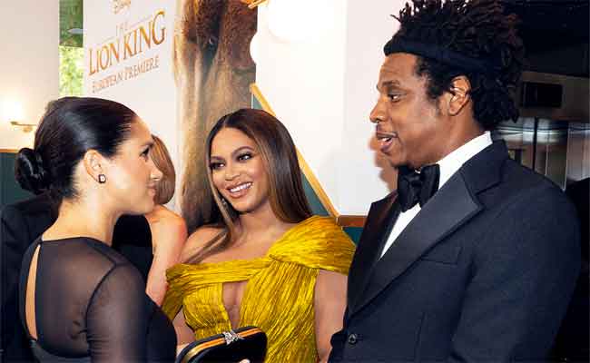 ميغان ماركل تسرق الأضواء من بيونسيه في العرض الأولي لفيلمها “The lion King” بلندن…