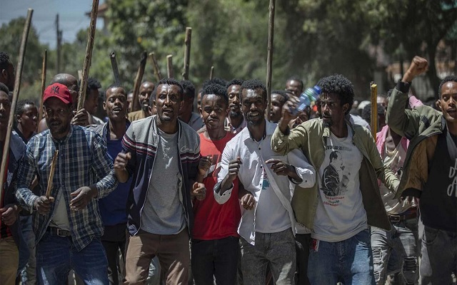 78  قتيل خلال احتجاجات إثيوبيا