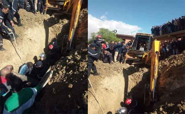 مصرع عاملين أثناء عملية حفر خندق لتمرير قناة الصرف الصحي بالشلف