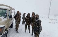 تدخل الجيش لفك العزلة عن المناطق التي شهدت تساقطا للثلوج بتلمسان