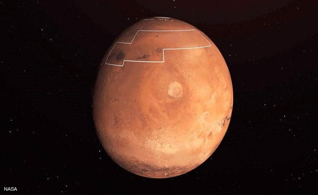 خريطة الكنز في المريخ...