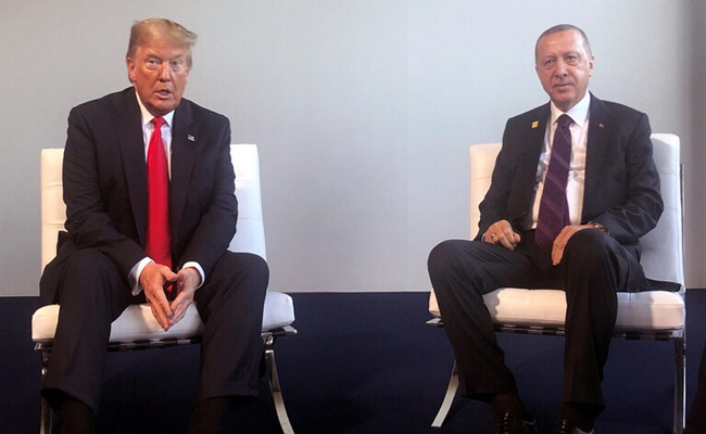 ترامب يلتقي بـ أردوغان ويلغي مؤتمره الصحفي