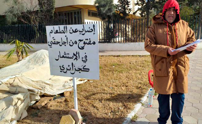 صاحب مشروع يدخل في إضراب مفتوح عن الطعام بتبسة