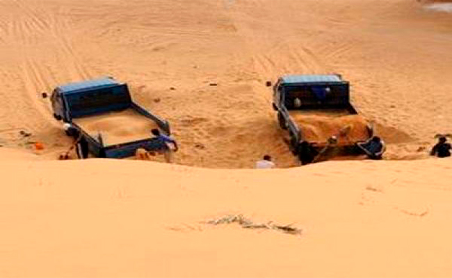 إحباط محاولة سرقة رمال البحر ببومرداس