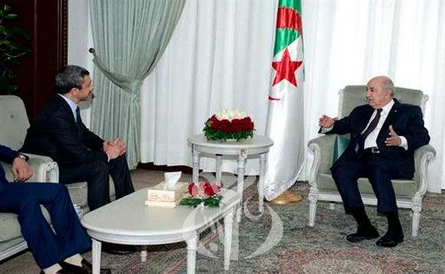 استقبال رئيس الجمهورية تبون لوزير الشؤون الخارجية الإماراتي