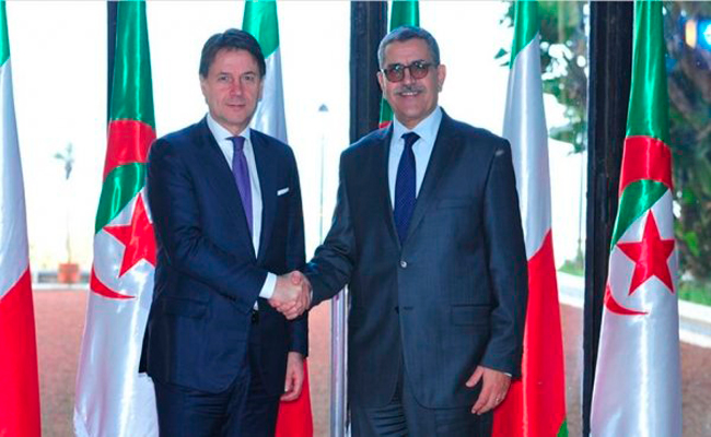 جراد يجري محادثات مع مع رئيس الوزراء الإيطالي