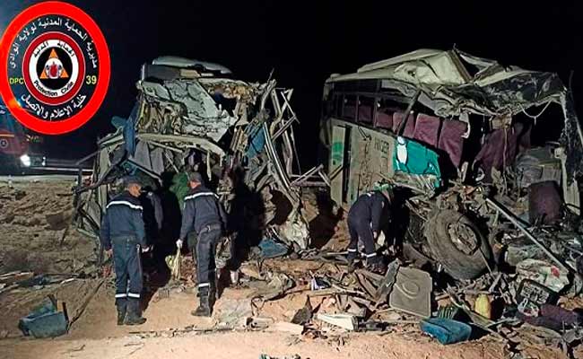 مجزرة مرورية تخلف 12 قتيلا و 46 جريحا بالوادي