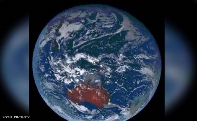 صور فضائية لكارثة جنوب الكرة الأرضية...