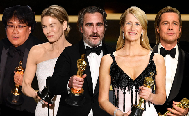 فيلم”Parasite”الكوري يدخل التاريخ بأربع جوائز…و”الجوكر” يفتك جائزة أفضل ممثل…