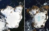 صور صادمة من الفضاء تظهر ذوبان الثلج في القطب الجنوبي...