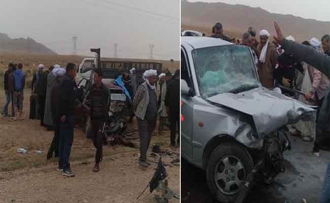 مجزرة مرورية تخلف 3 قتلى بالنعامة