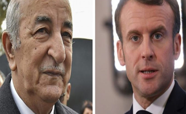 مكالمة هاتفية بين تبون و نظيره الفرنسي حول الأزمة الاقتصادية أمام انتشار وباء كورونا