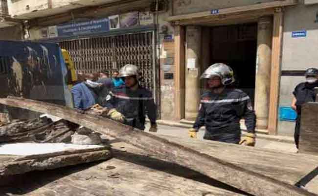 انهيار طابقين بعمارة ببلدية حسين داي بالعاصمة