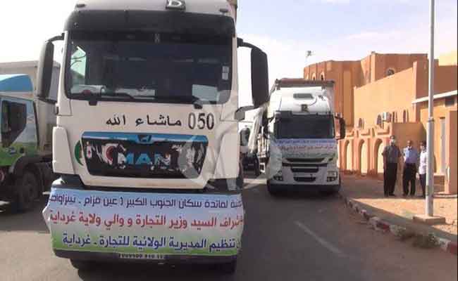 انطلاق قافلة تضامنية لفائدة سكان مناطق نائية بأقصى الجنوب