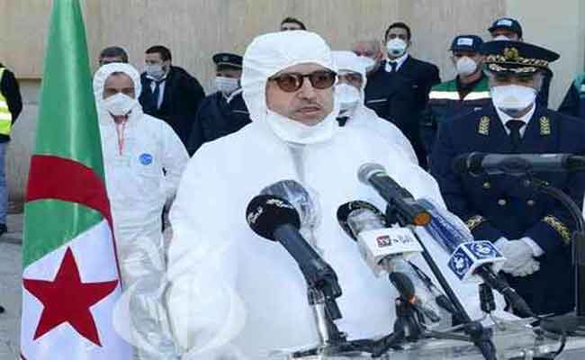 جراد يشيد بمجهودات الأطقم الطبية في التكفل بمرضى فيروس كورونا المستجد