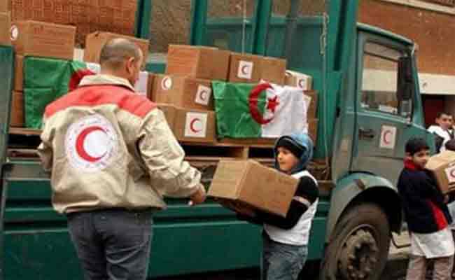 الهلال الأحمر الجزائري يستعد لتوزيع 150 طنا من المساعدات في 11 ولاية