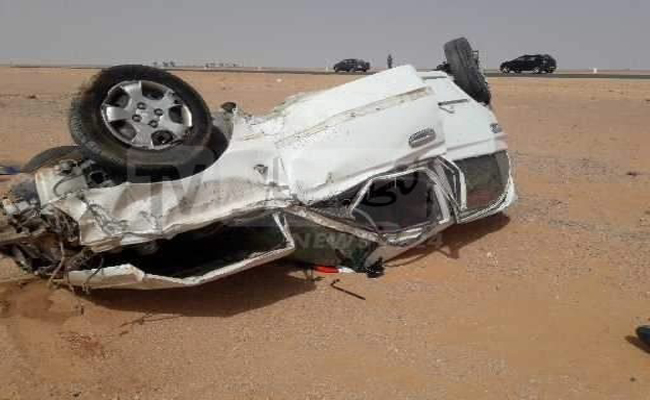 انقلاب سيارة يخلف مقتل سيدة و إصابة زوجها بجروح خطيرة بتندوف