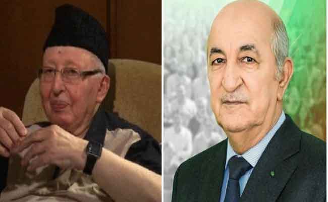 تبون يبعث برقية تعزية لأسرة الفقيد رئيس الحكومة الأسبق بلعيد عبد السلام