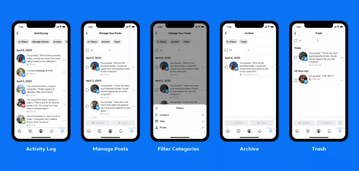 فيسبوك يطلق ميزة حذف المنشورات القديمة على دفعة واحدة…