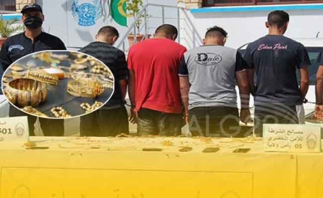 الإطاحة بعصابة سرقت كيلوغراما من الذهب من مسكن بوهران