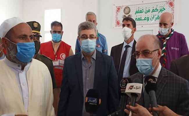 بلمهيدي يؤكد أن انضباط المصلين و التزامهم ” سيعجل بإعادة الفتح الكلي لكل مساجد الجمهورية”