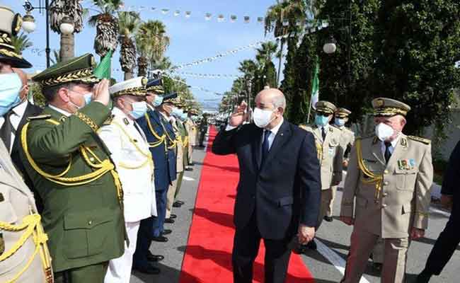 إشراف تبون على مراسم تخرج دفعات بالأكاديمية العسكرية لشرشال